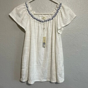 Max Studio Knit Jersey Top Off Shoulders​​​​​